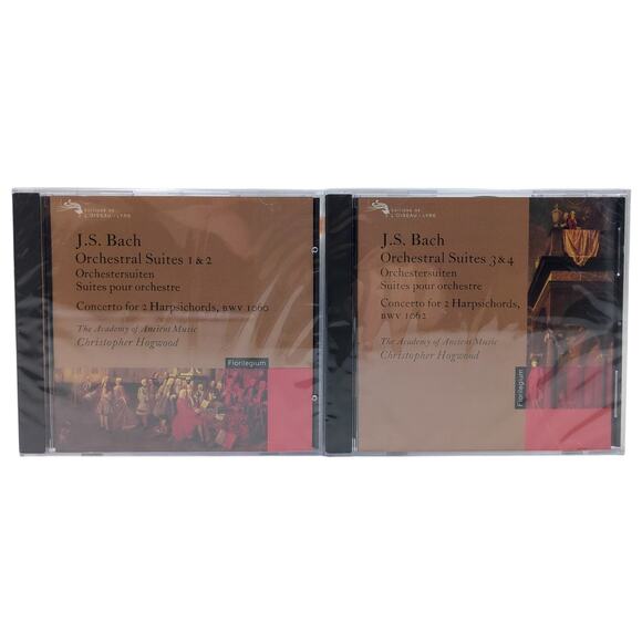 Johan Sebastian Bach Orchestral Suites CD Lot 1 2 3 4 New Sealed Classical Music - Picture 1 of 3
